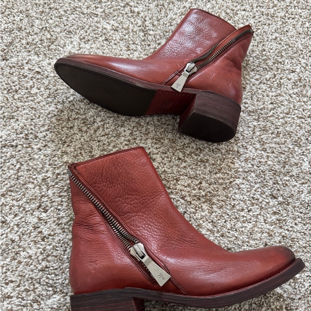 Women's Brown Leather Ankle Boots